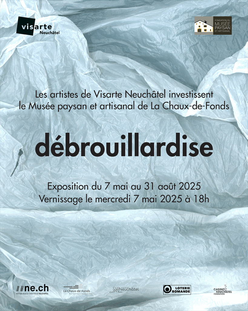 "Poster for 'Débrouillardise' exhibition at Musée paysan et artisanal